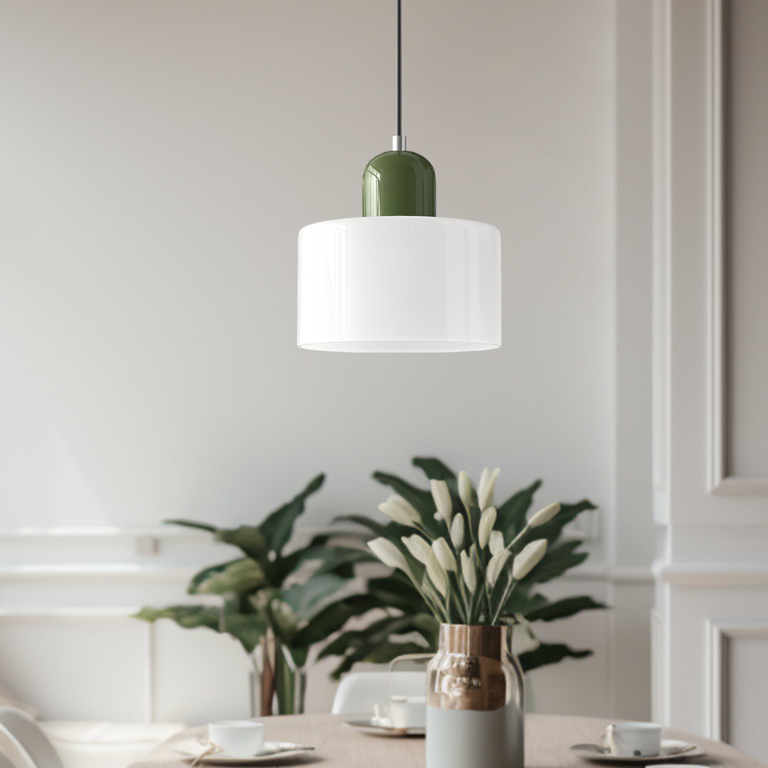 Bauhaus-Style Glass Pendant Lamp