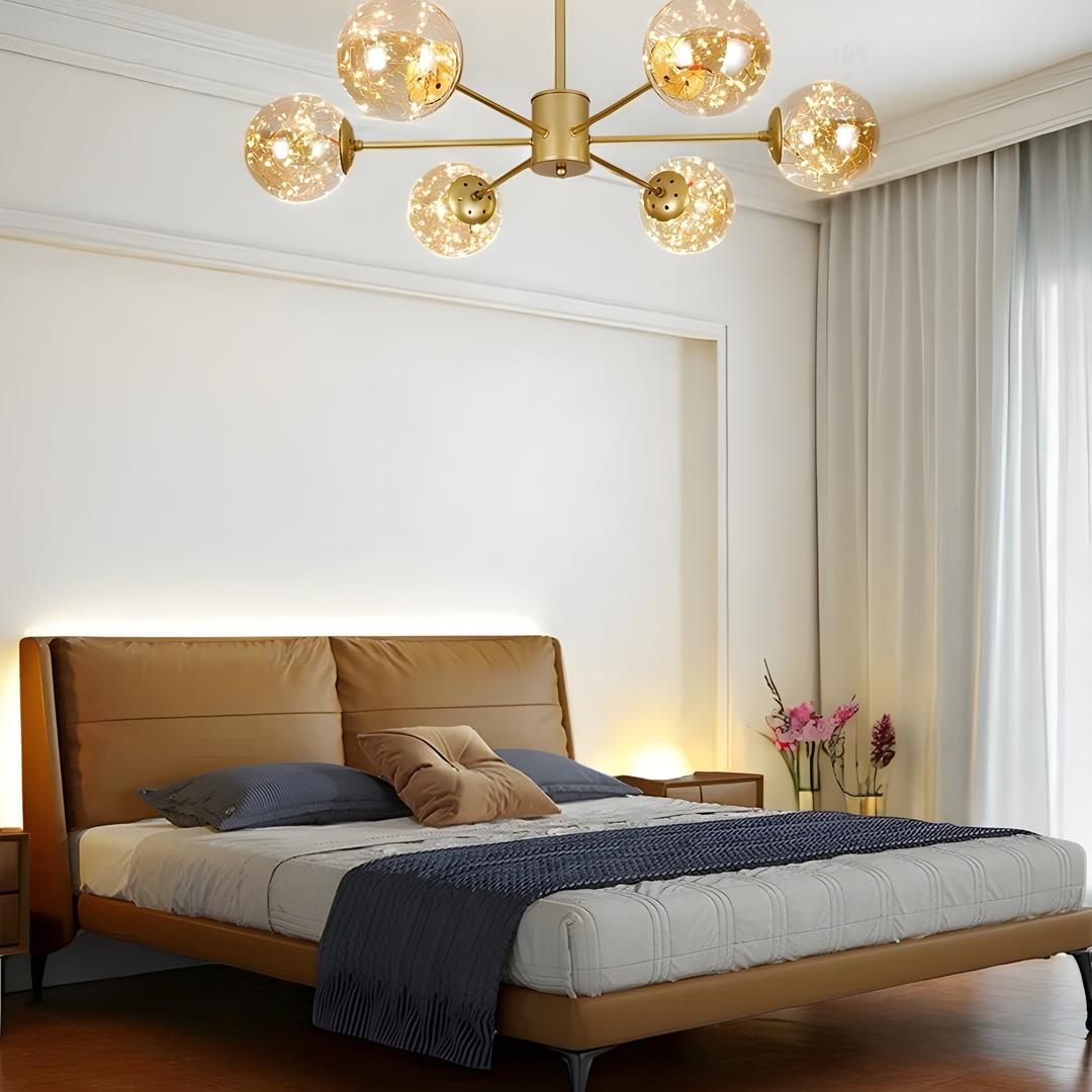 Glass Globe Chandelier