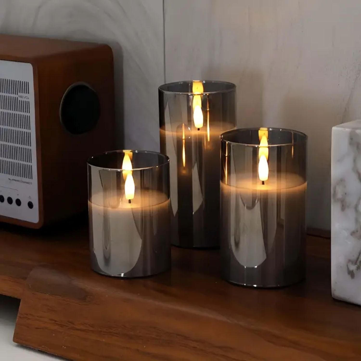 Flameless LED Wax Candles