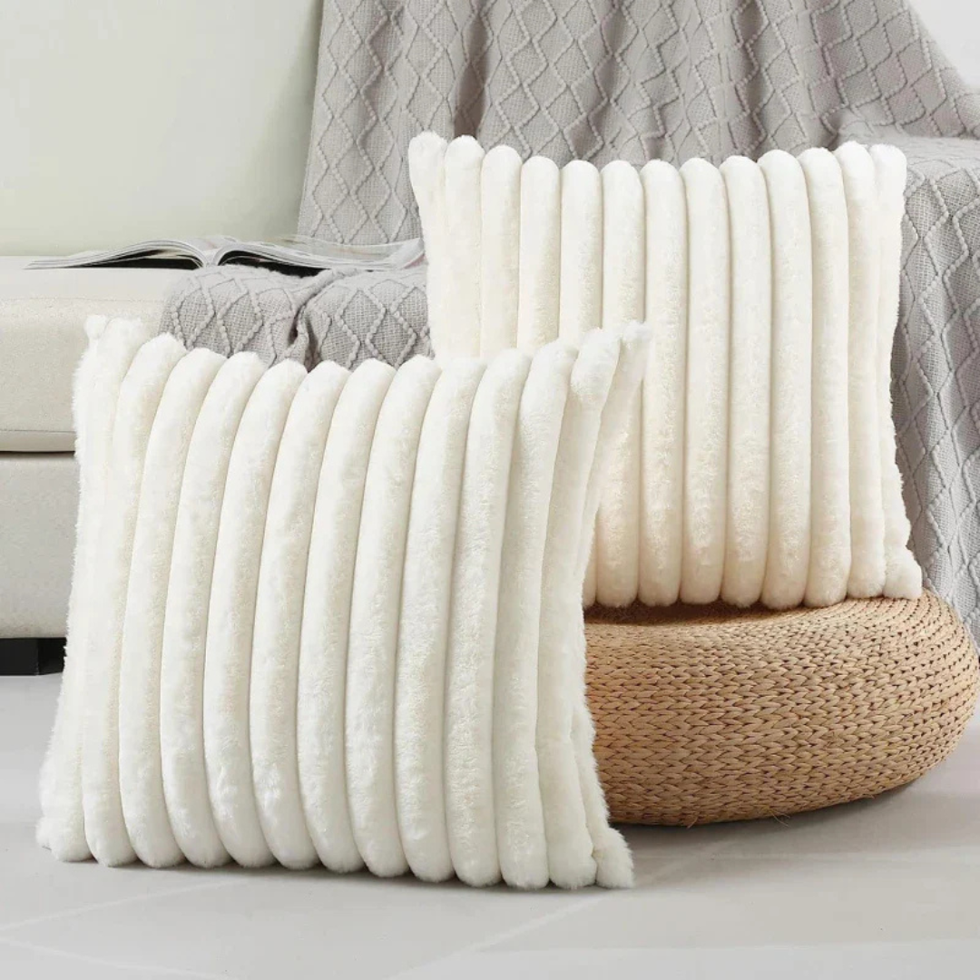 Plush Decorative Throw Pillow – Square Accent Cushion