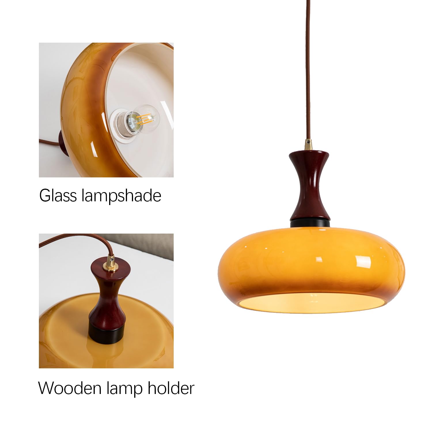 Modern Round Pendant Light – Circular Overhead Ceiling Lamp