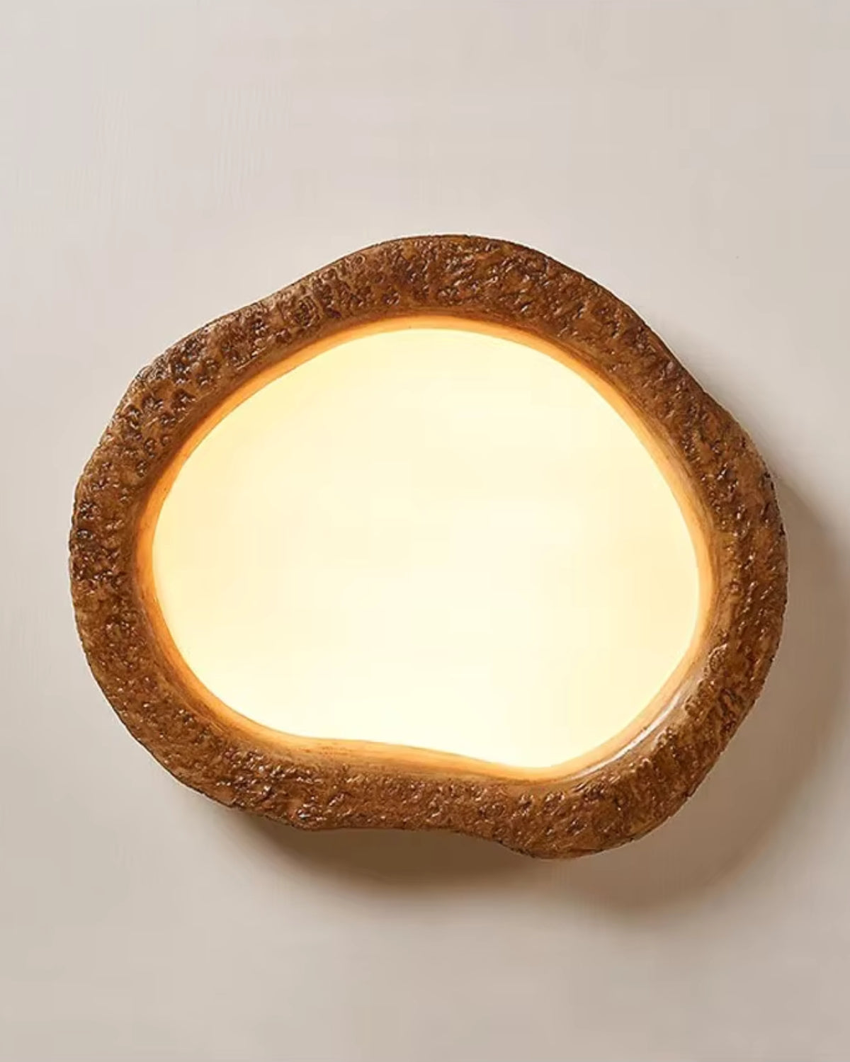 Halo Ceiling Lamp Made of Solid Wood