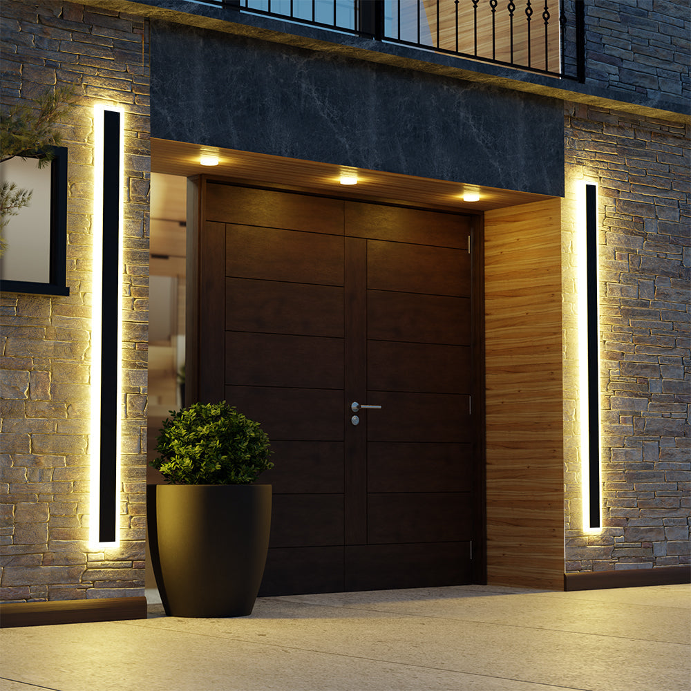 Modern Linear Outdoor Wall Lamp
