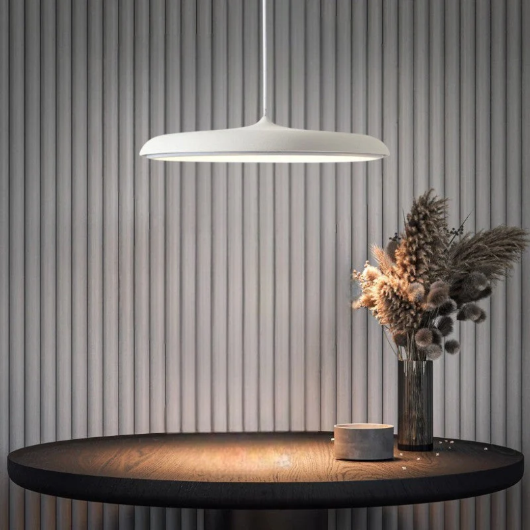 Modern Round Pendant Light - Hanging Lamp with Cable