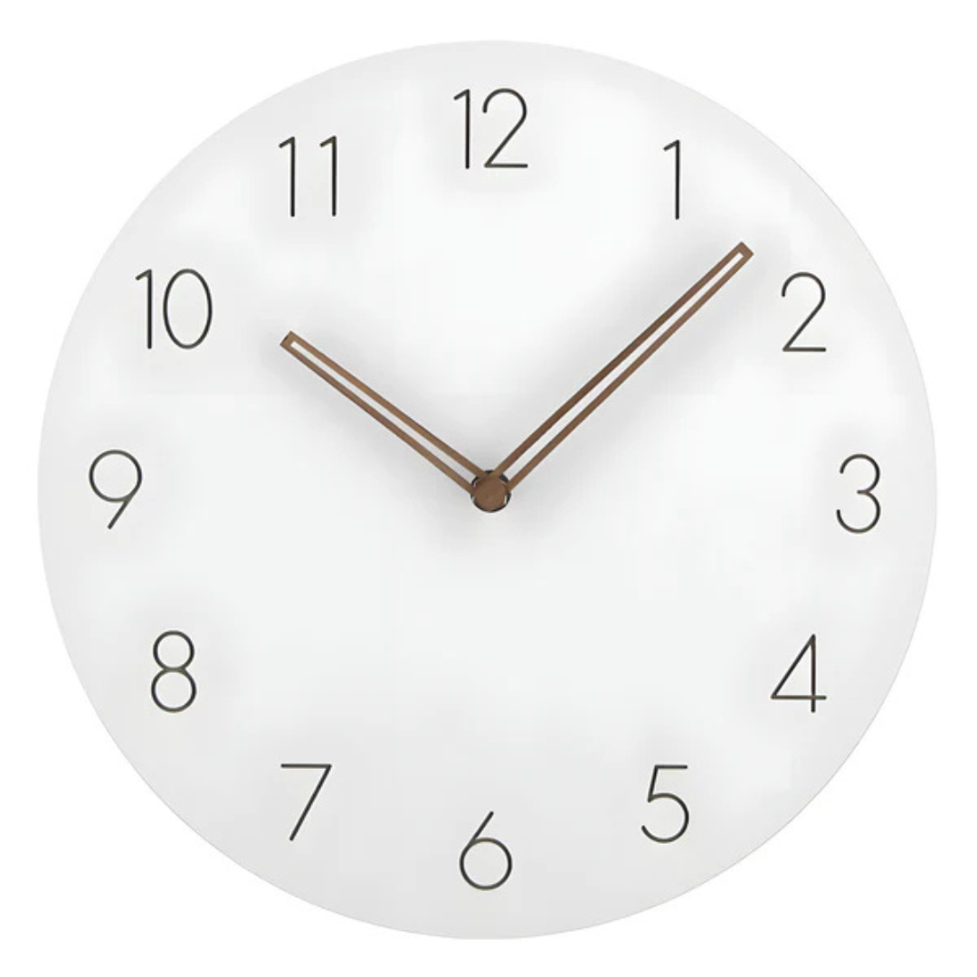Modern Round Wall Clock – Silent Non-Ticking Timepiece