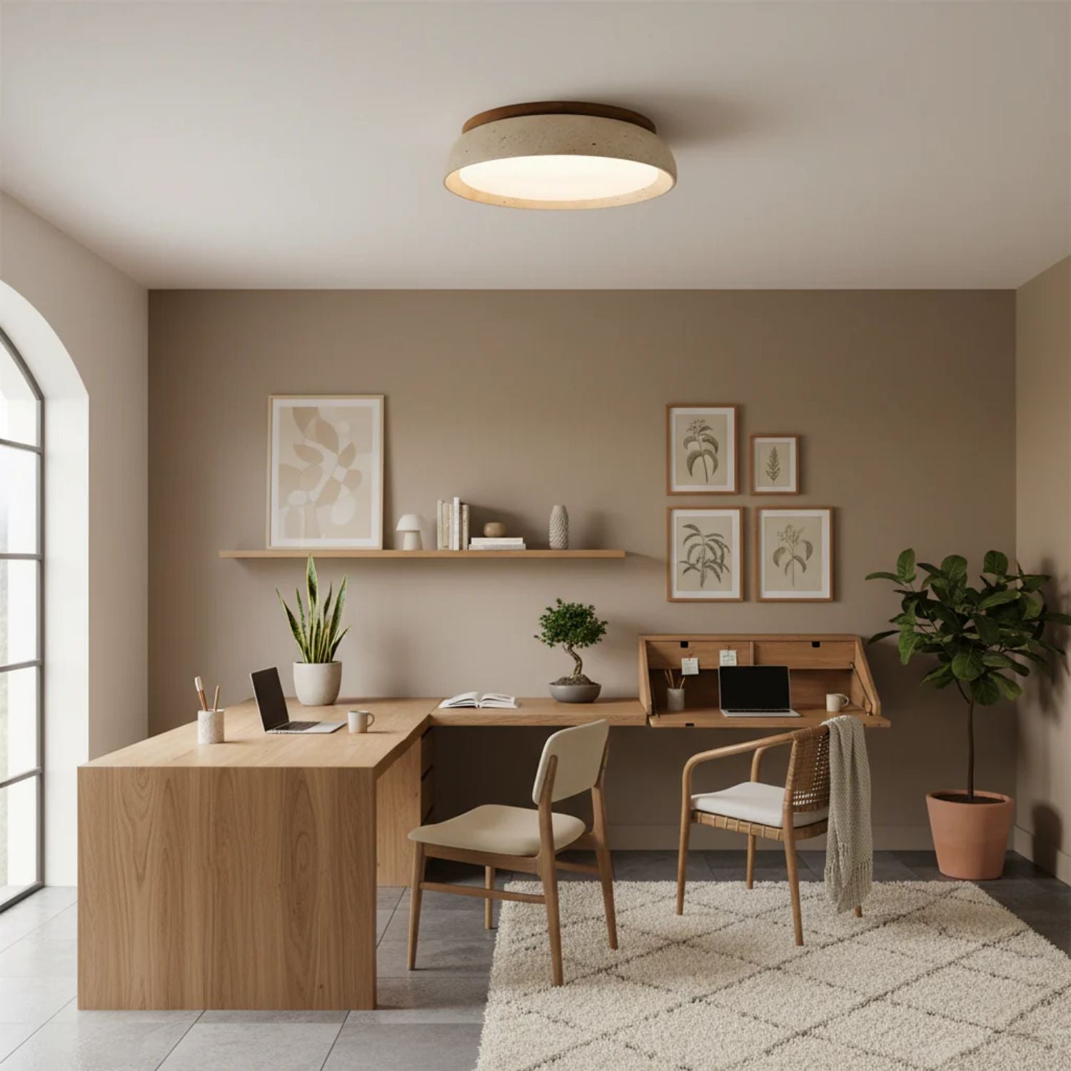 Modern Ceiling Light – Round Flush Mount