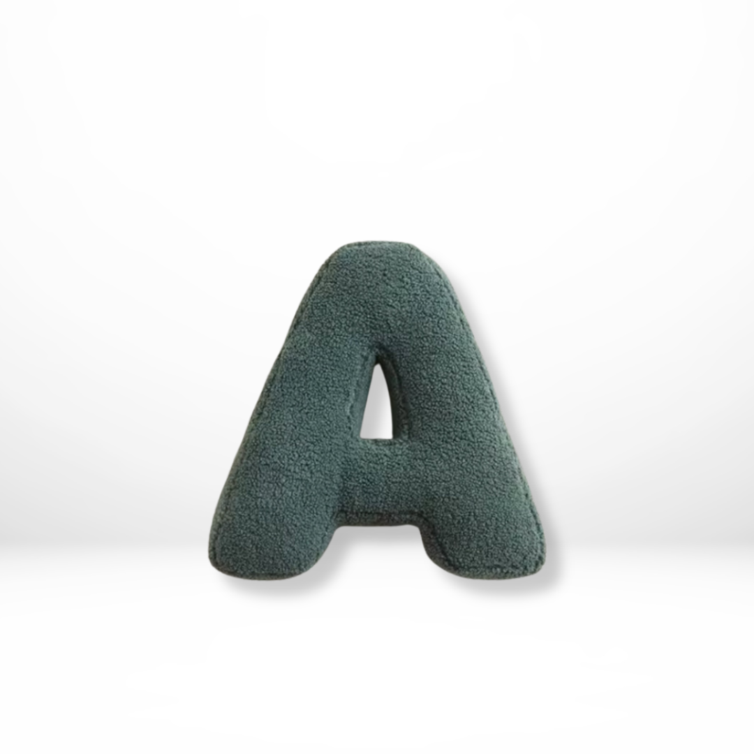 Alphabet Velvet Cushion – Letters A-Z Personalized Throw Pillow