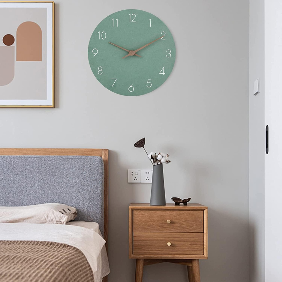 Modern Round Wall Clock – Silent Non-Ticking Timepiece