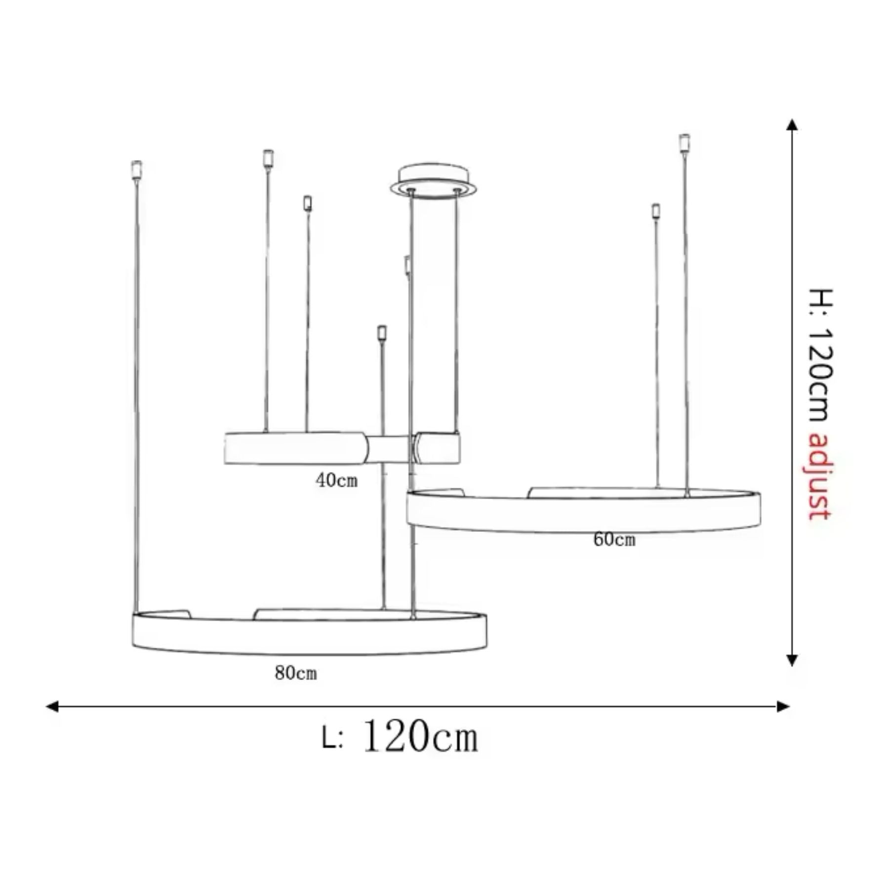 Modern Circular Pendant Light – Ring Shape Ceiling Fixture