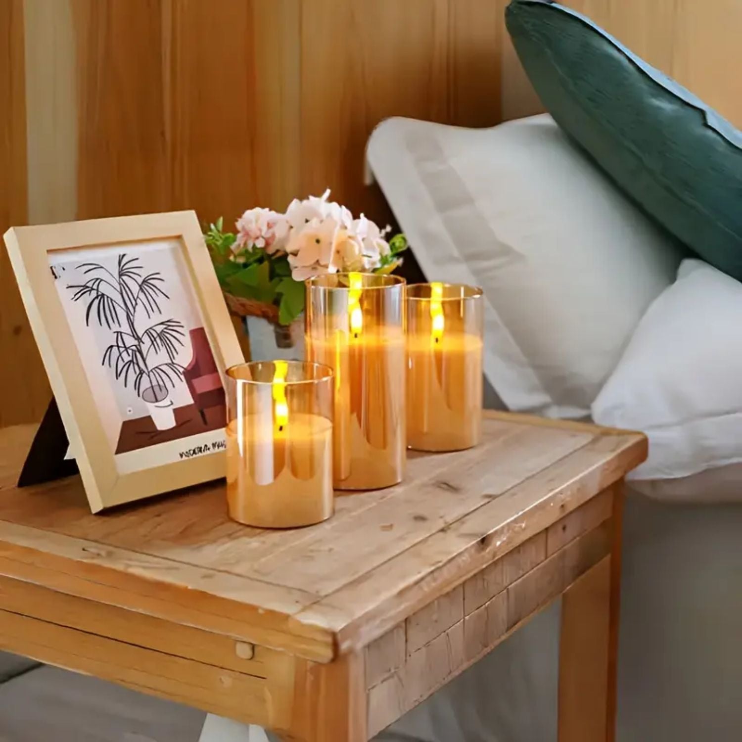 Flameless LED Wax Candles