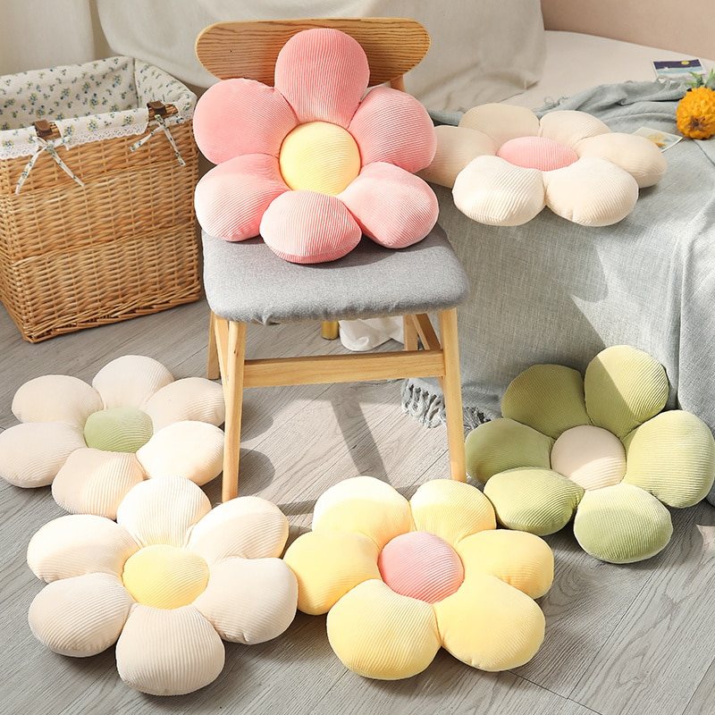 Flower-Shaped Cushion as a Decorative Accent