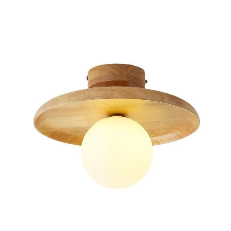 Japanese Style Ceiling Fixture - Square Flush Mount Lamp