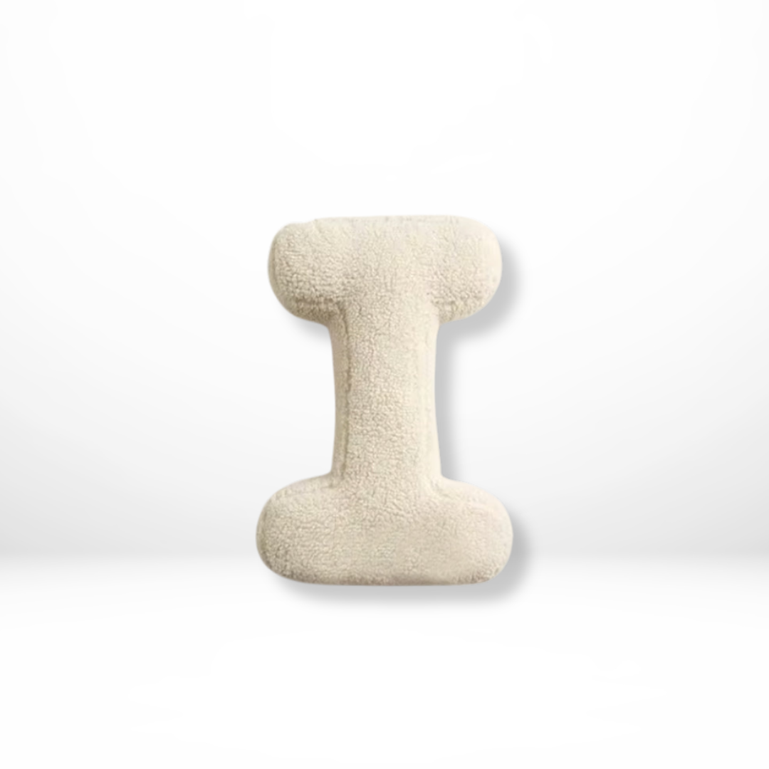 Alphabet Velvet Cushion – Letters A-Z Personalized Throw Pillow