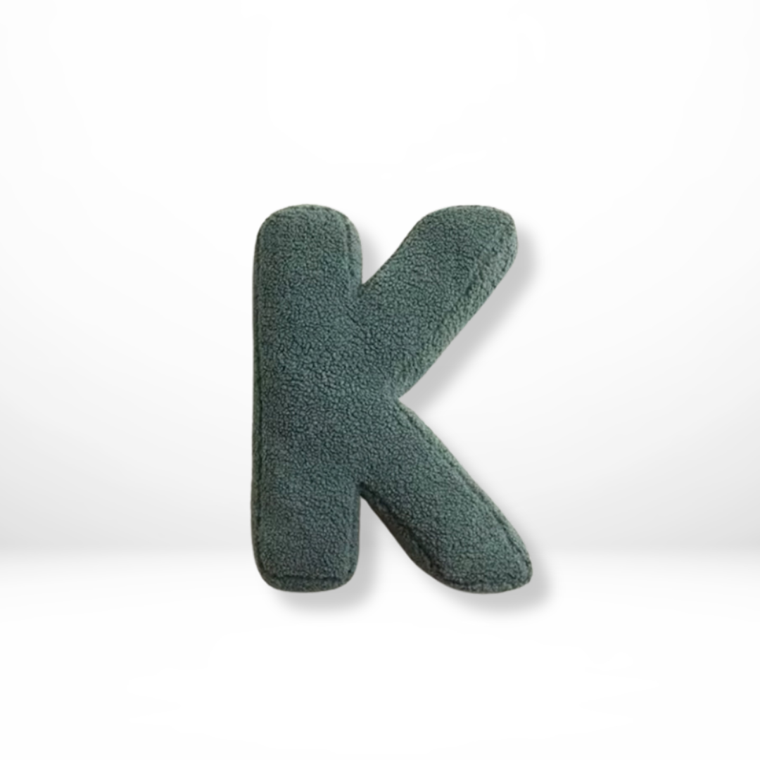 Alphabet Velvet Cushion – Letters A-Z Personalized Throw Pillow