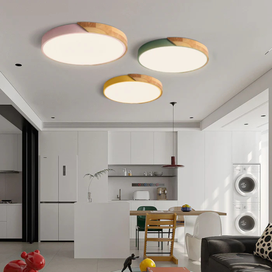 Modern Scandinavian Flush Mount Lamp
