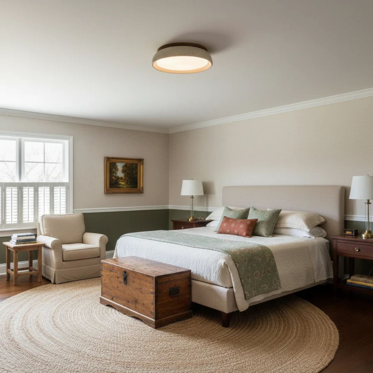 Modern Ceiling Light – Round Flush Mount