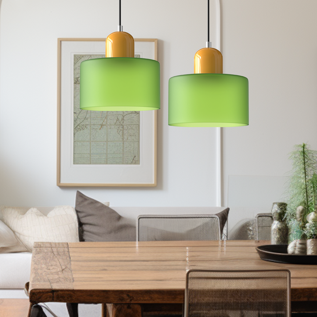 Bauhaus-Style Glass Pendant Lamp