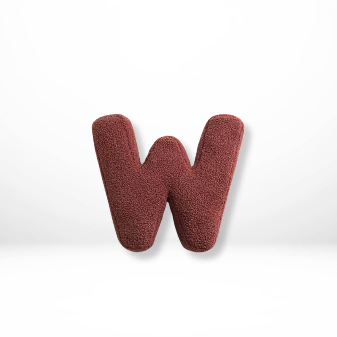 Alphabet Velvet Cushion – Letters A-Z Personalized Throw Pillow