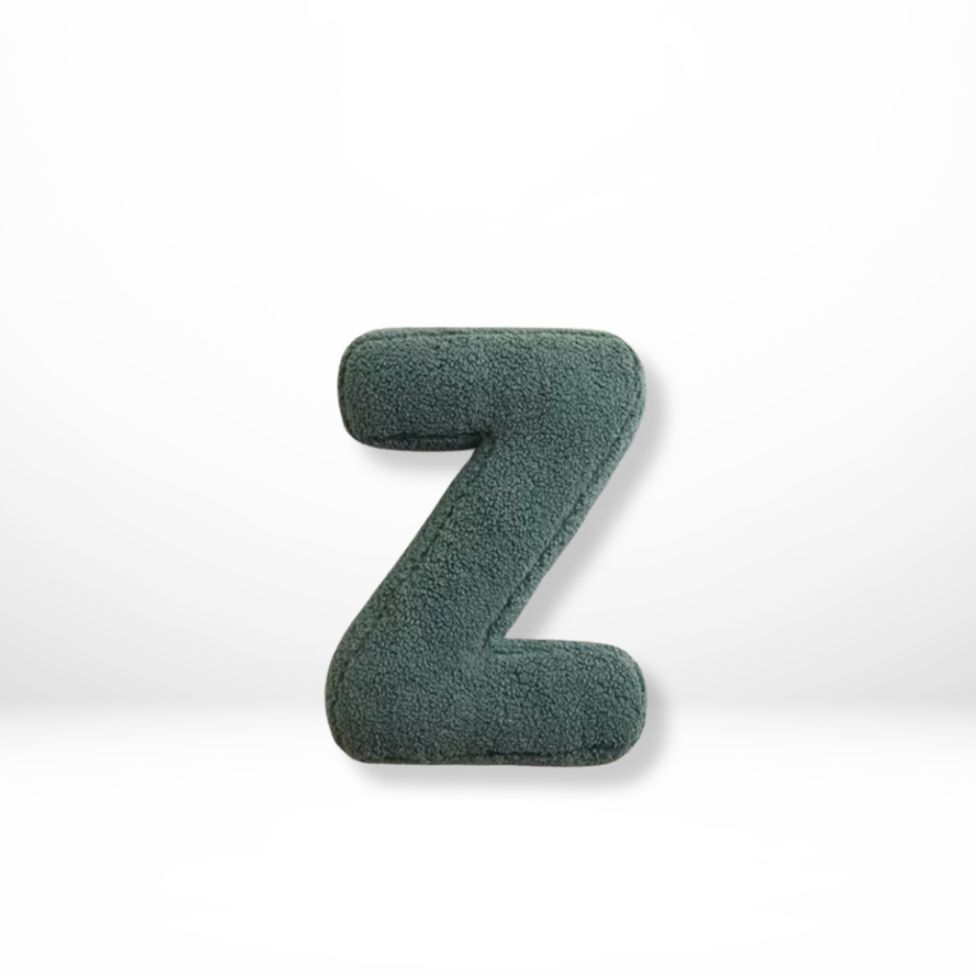 Alphabet Velvet Cushion – Letters A-Z Personalized Throw Pillow