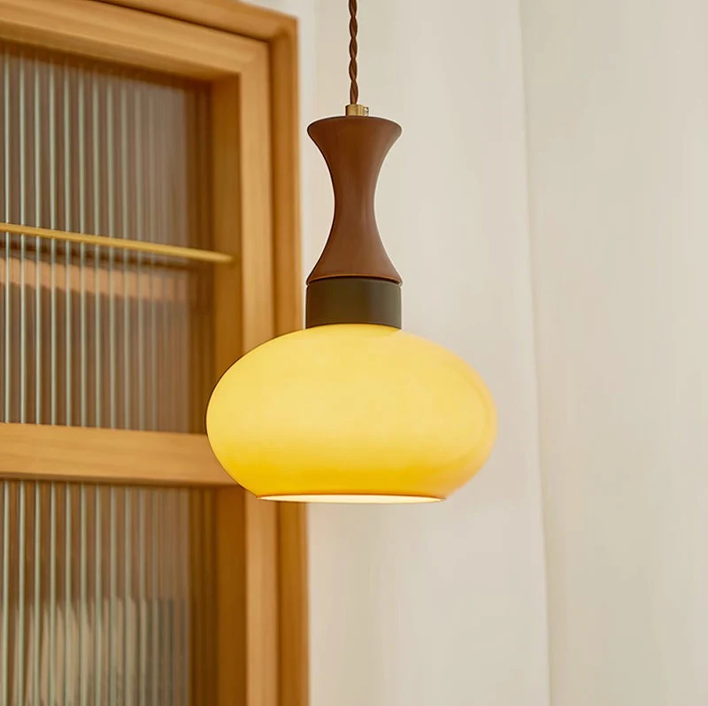 Modern Round Pendant Light – Circular Overhead Ceiling Lamp