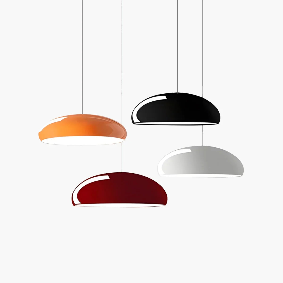 Minimalist Sleek Pendant Lamp - Contemporary Round Ceiling Light