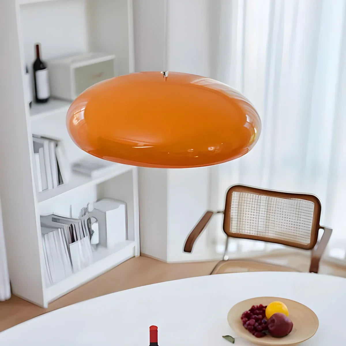 Minimalist Sleek Pendant Lamp - Contemporary Round Ceiling Light