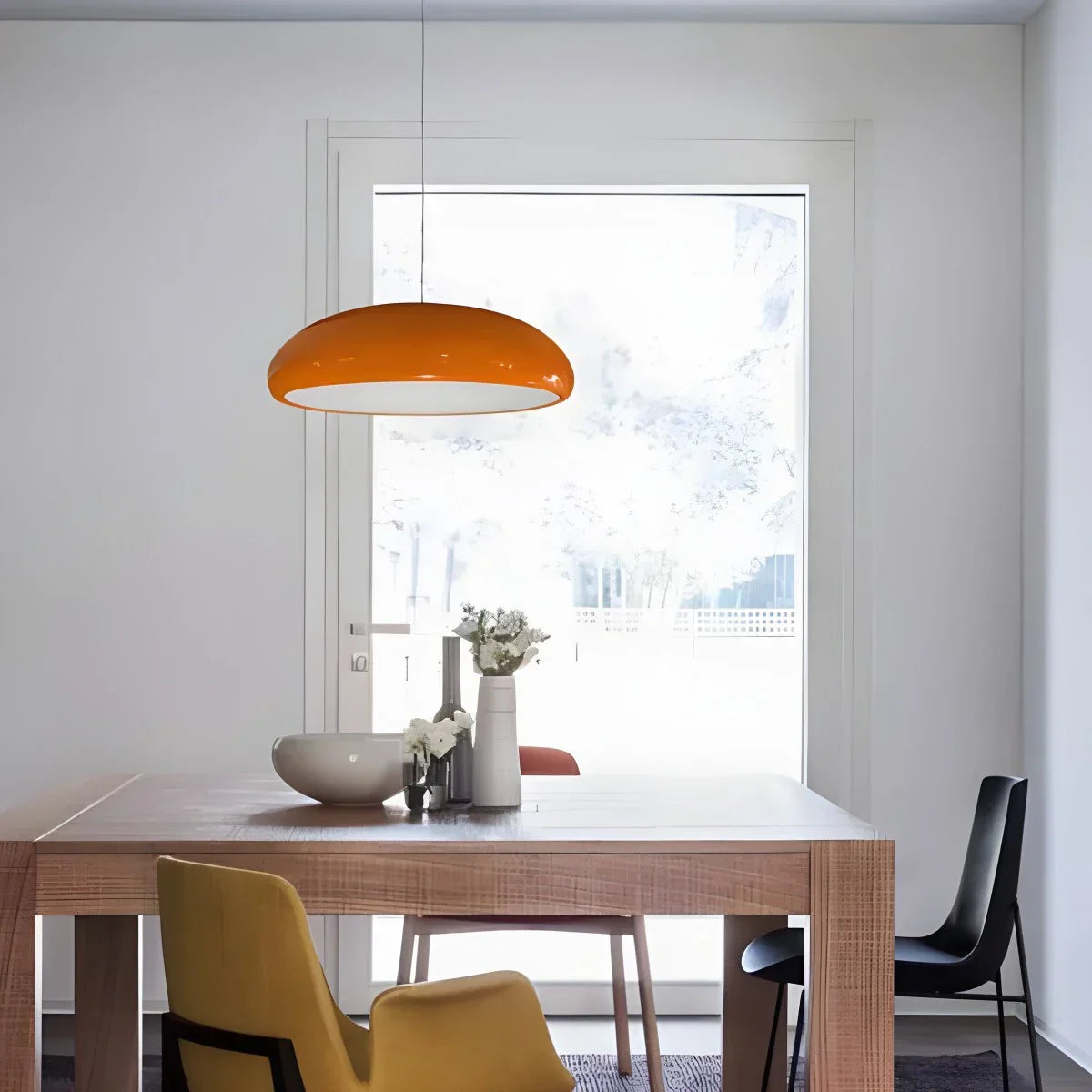 Minimalist Sleek Pendant Lamp - Contemporary Round Ceiling Light