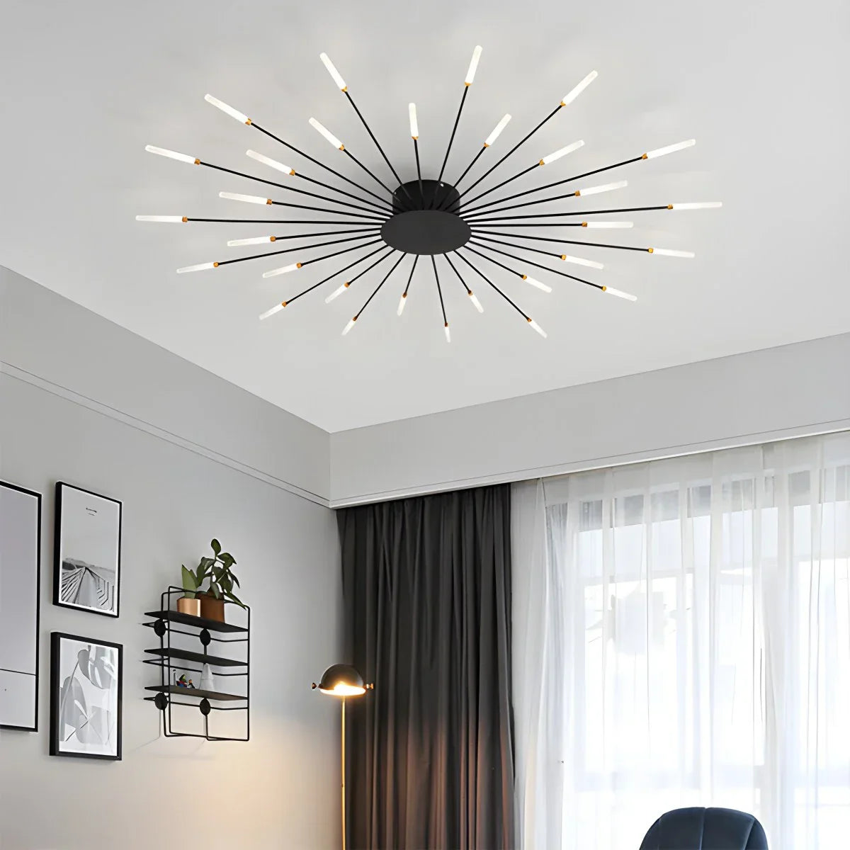 Modern LED Ceiling Lamp - Spiral Light Fixture