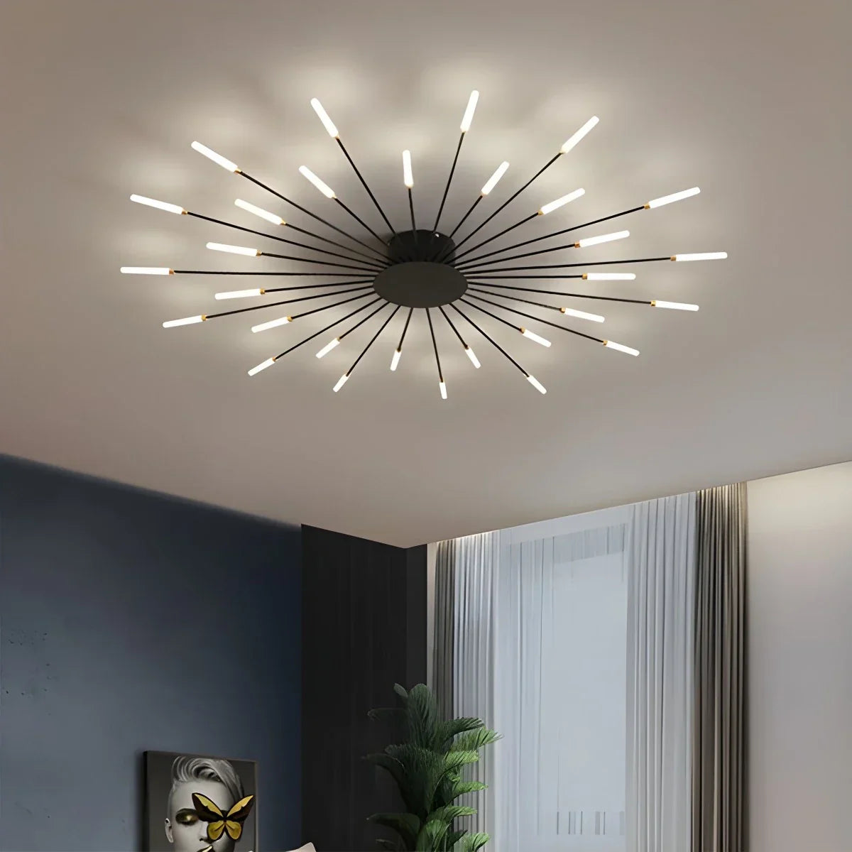Modern LED Ceiling Lamp - Spiral Light Fixture
