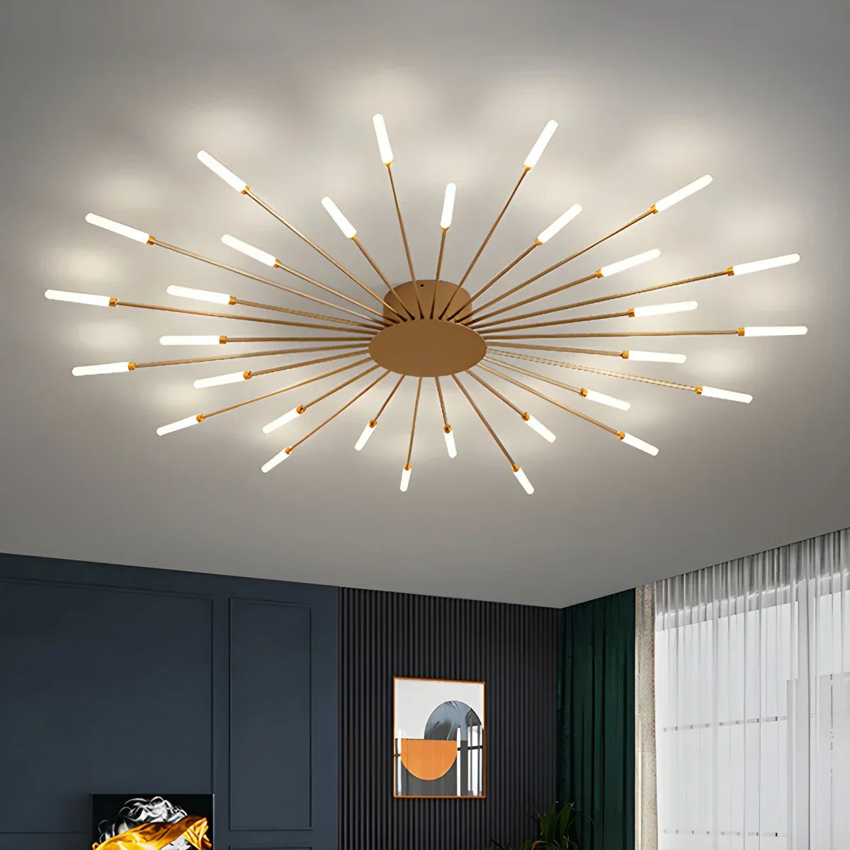 Modern LED Ceiling Lamp - Spiral Light Fixture