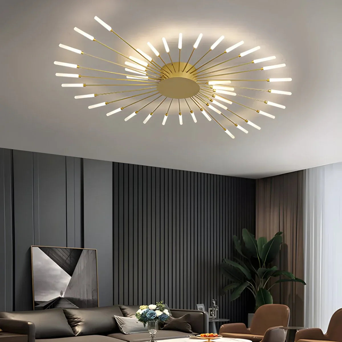 Modern LED Ceiling Lamp - Spiral Light Fixture