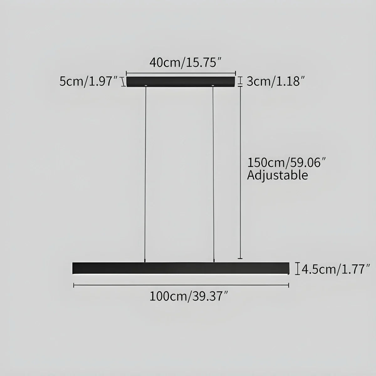 Linear Minimalistic Pendant Light