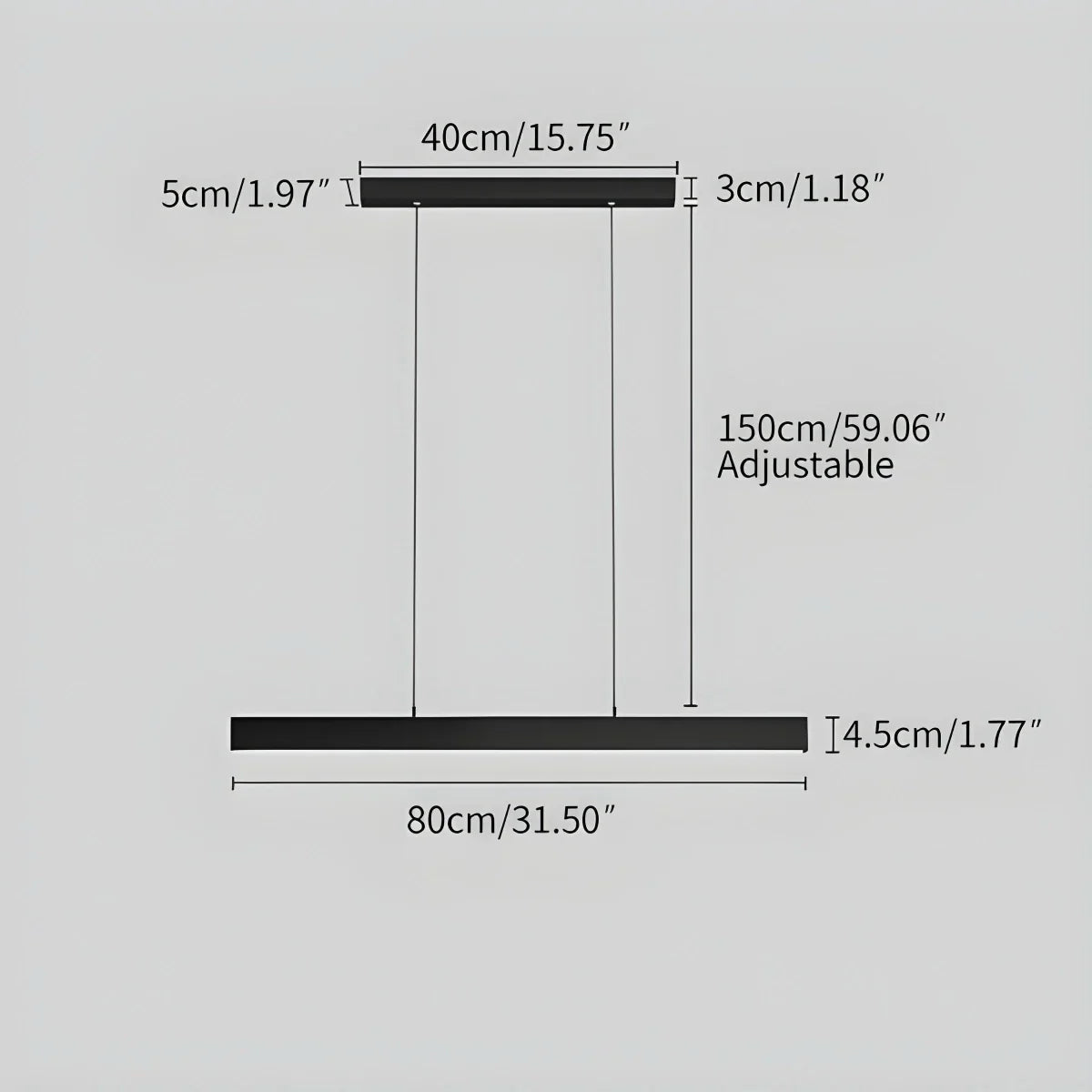 Linear Minimalistic Pendant Light