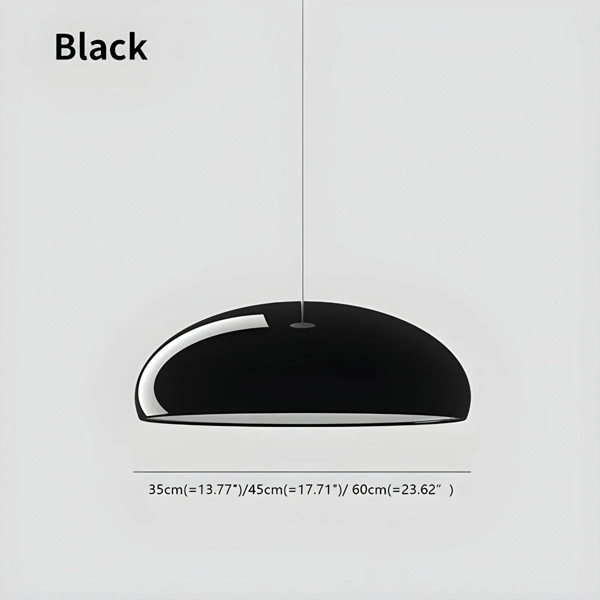 Minimalist Sleek Pendant Lamp - Contemporary Round Ceiling Light