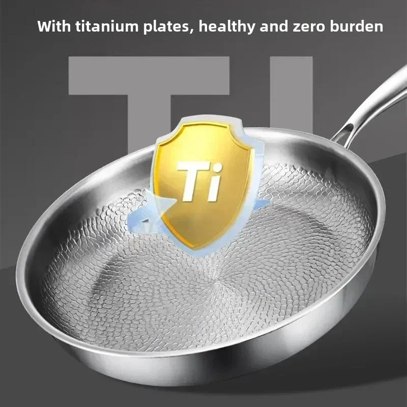 Titanium Hammered Non-Stick Frying Pan for Induction and Everyday Use