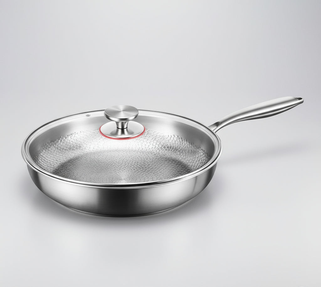 Titanium Hammered Non-Stick Frying Pan for Induction and Everyday Use