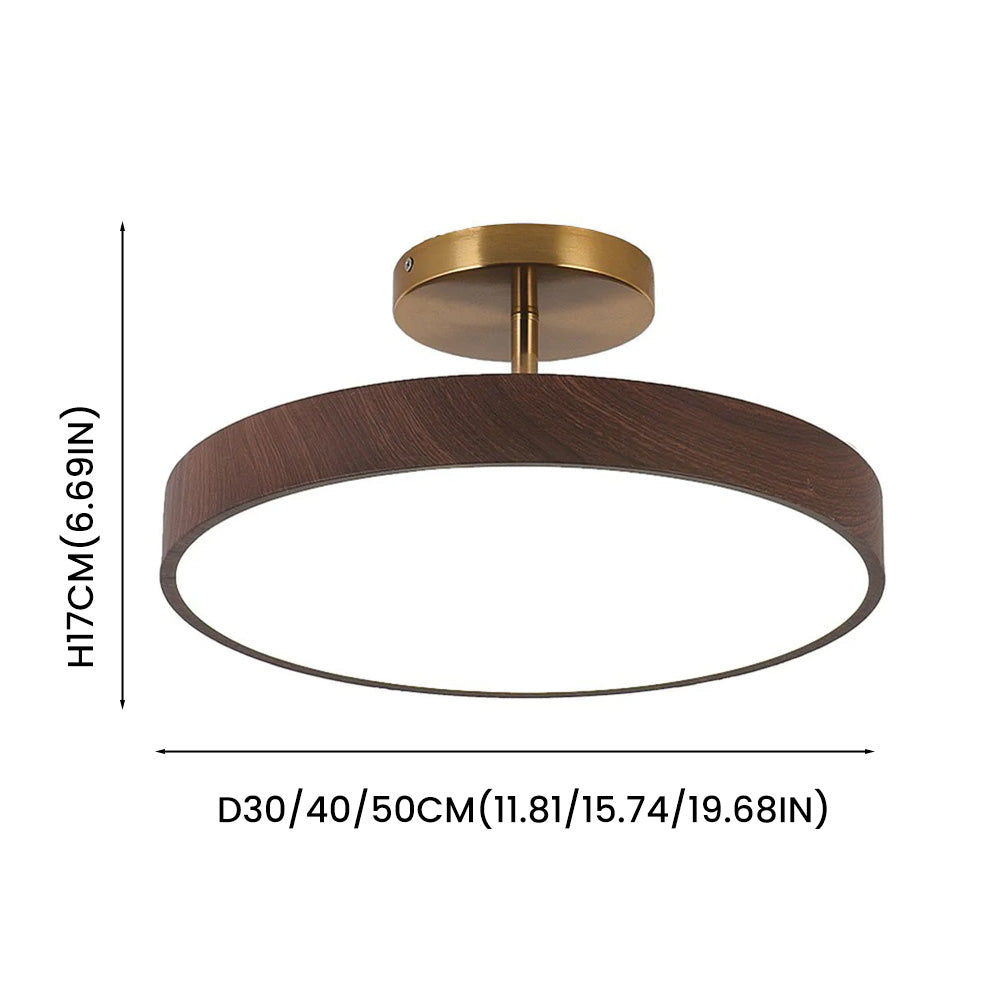 Low-Profile Circular Ceiling Light – 24W Integrated LED Luminaire