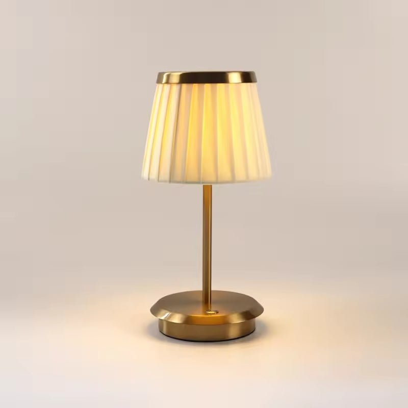 Traditional Table Lamp with Fabric Shade - Vintage Style