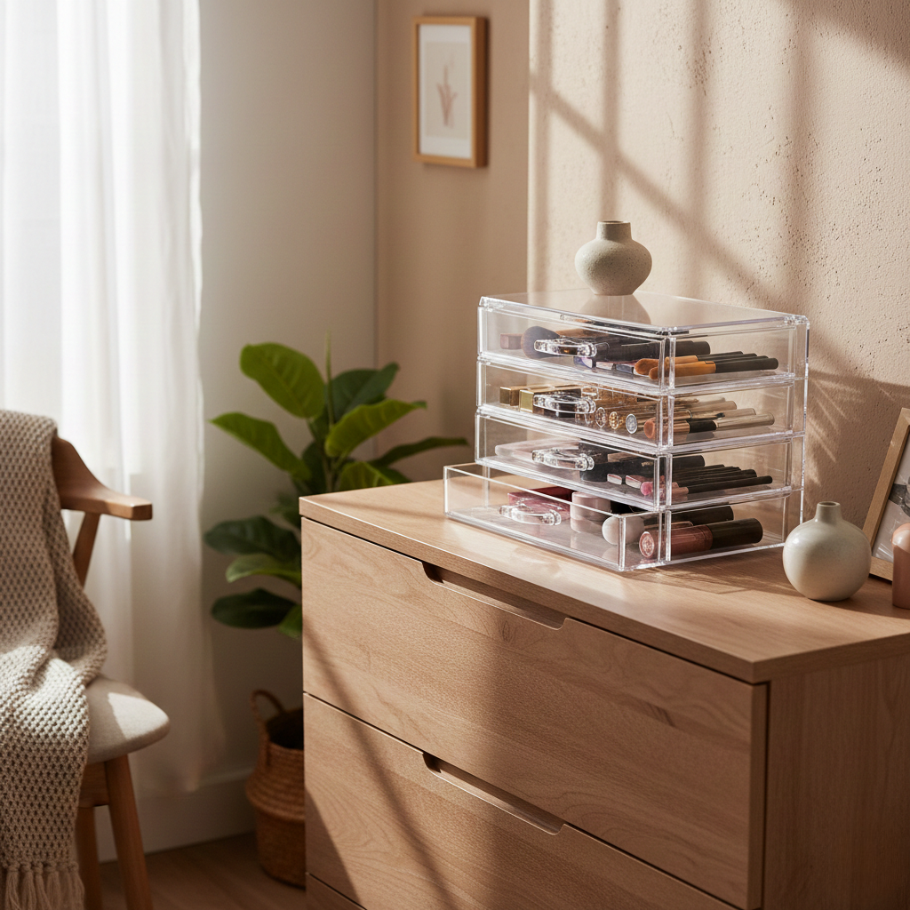 Modular Acrylic Cosmetic Drawers