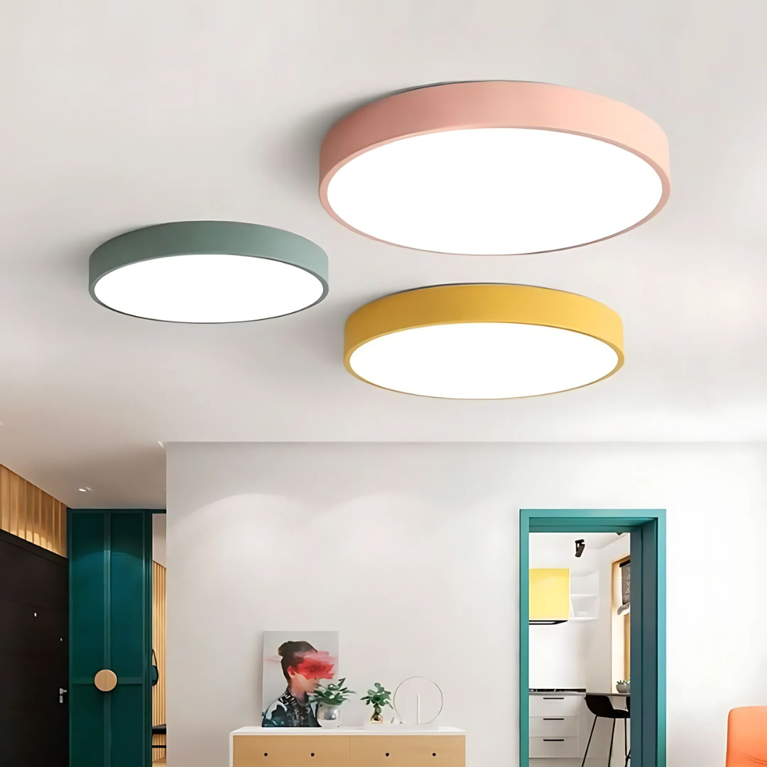 Modern Scandinavian Flush Mount Lamp