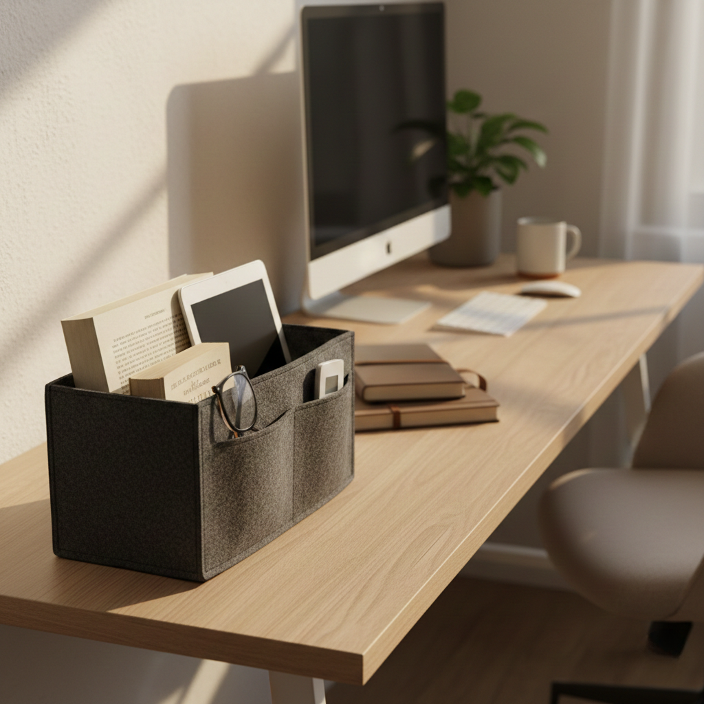 Felt Bedside Storage Caddy