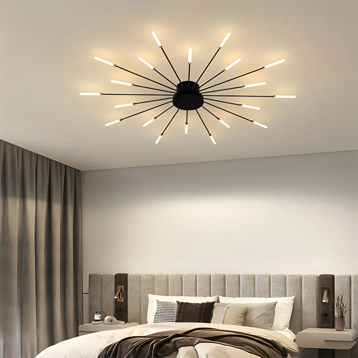 Modern LED Ceiling Lamp - Spiral Light Fixture