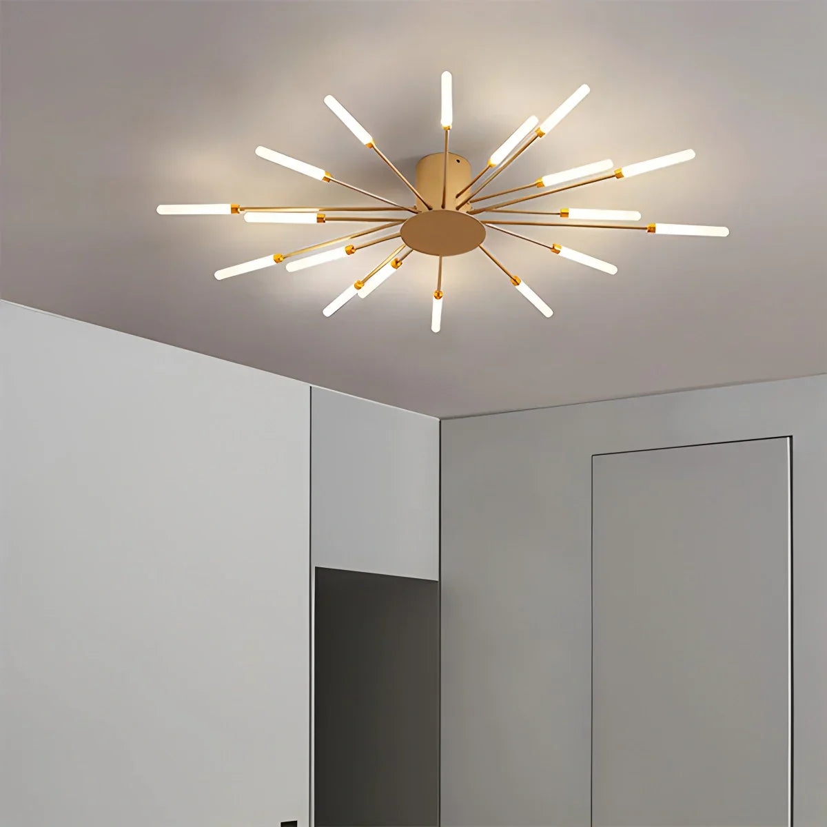 Modern LED Ceiling Lamp - Spiral Light Fixture