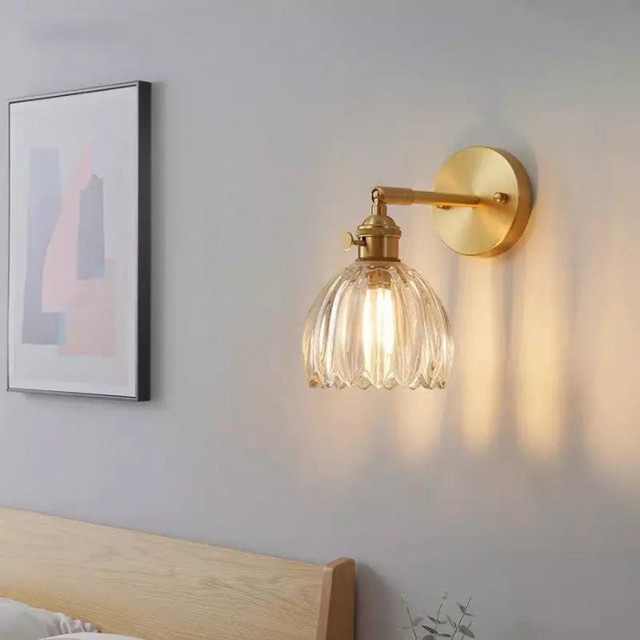 Round Glass Wall Light