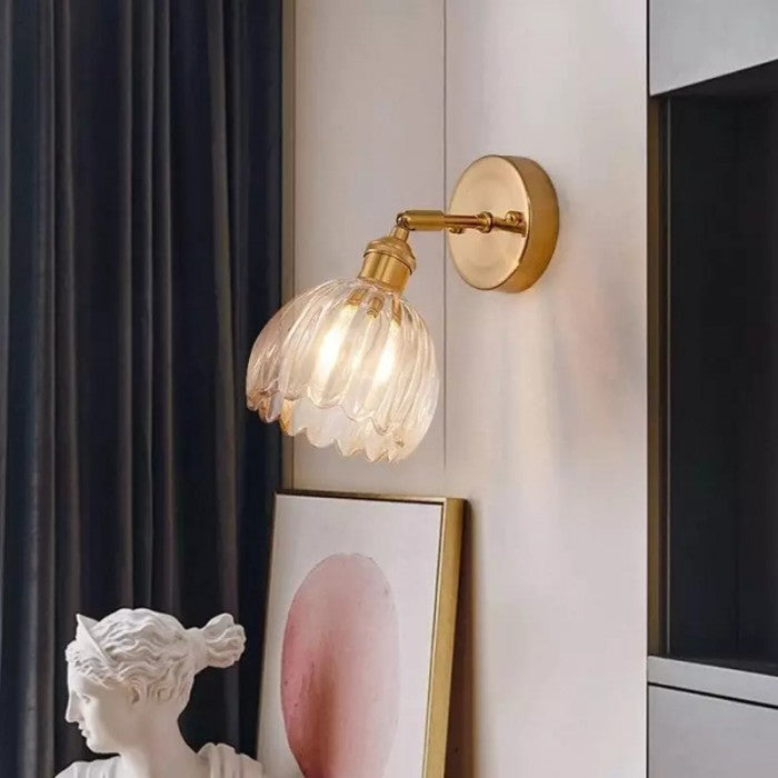Round Glass Wall Light