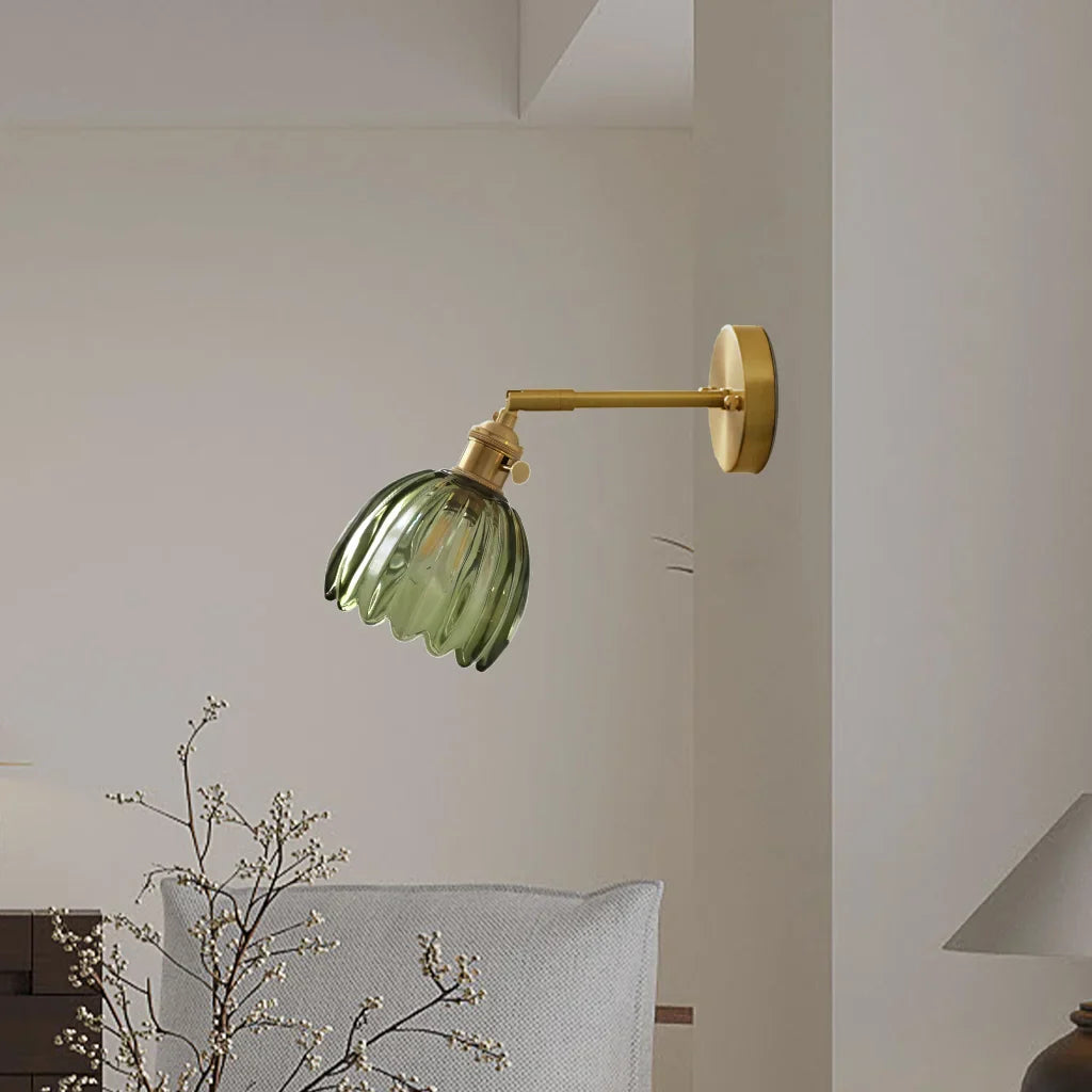 Round Glass Wall Light