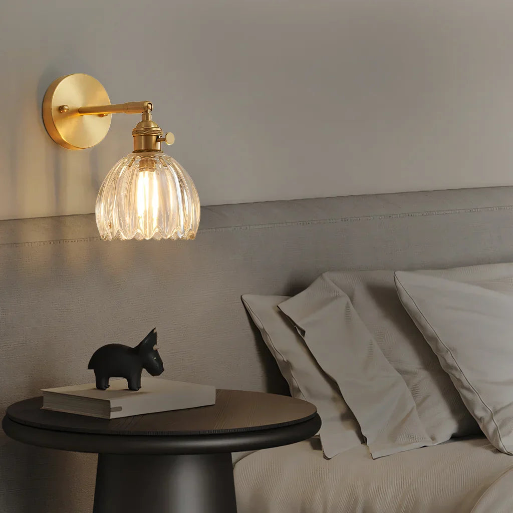 Round Glass Wall Light