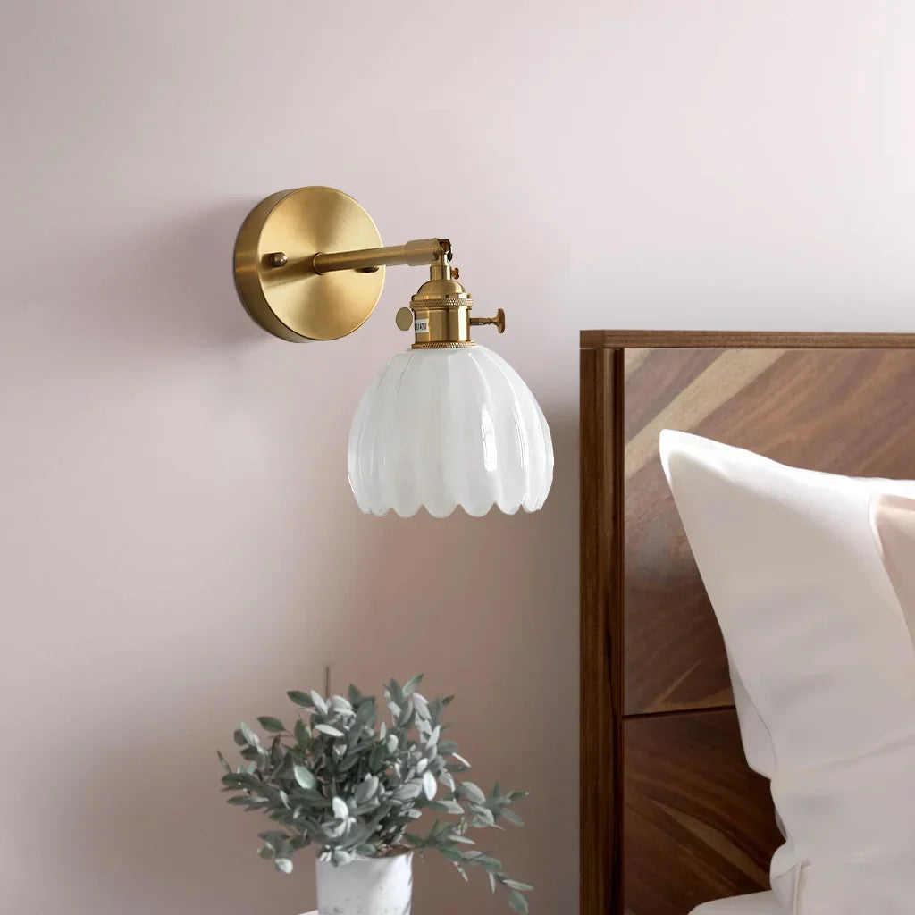 Round Glass Wall Light