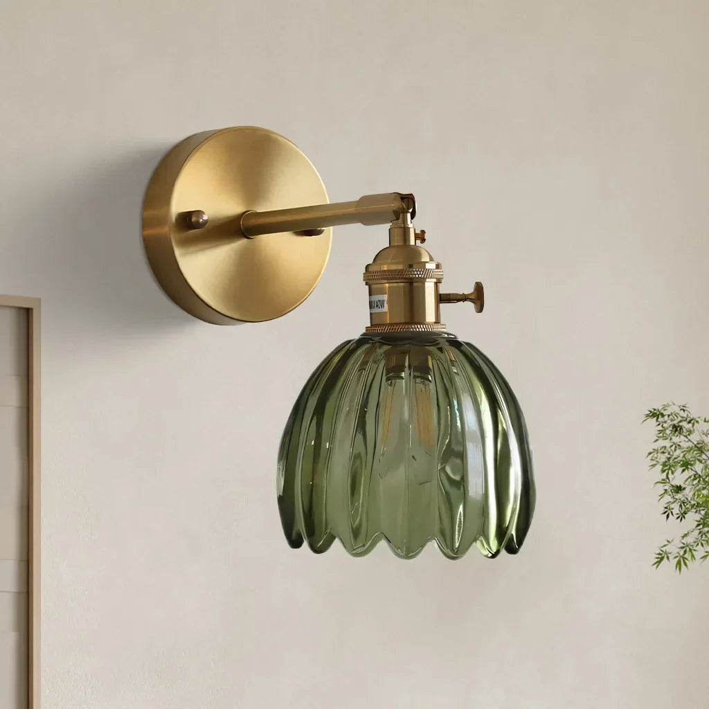 Round Glass Wall Light