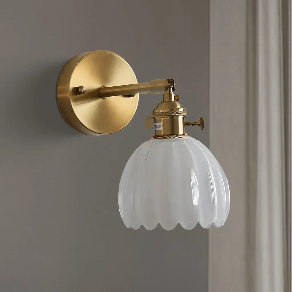 Round Glass Wall Light